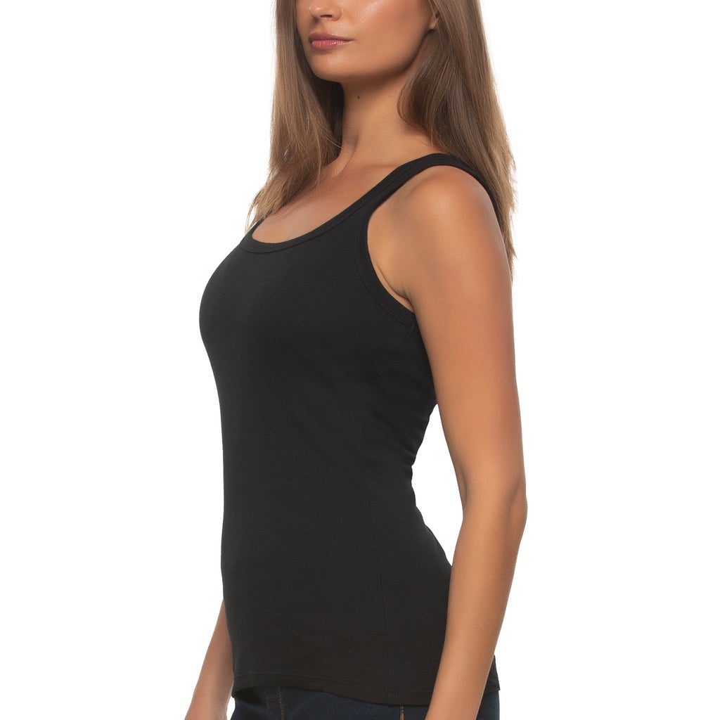 [color:multi] Felina Women's Ribbed Tank, 3-pack - Multi - image 3