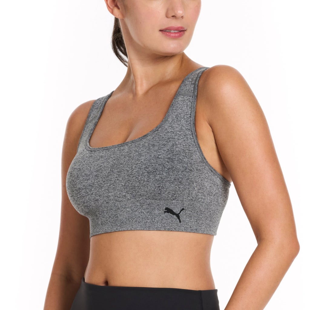 [color:black] PUMA Women's Seamless Sports Bra, 2-pack - Black - image 11