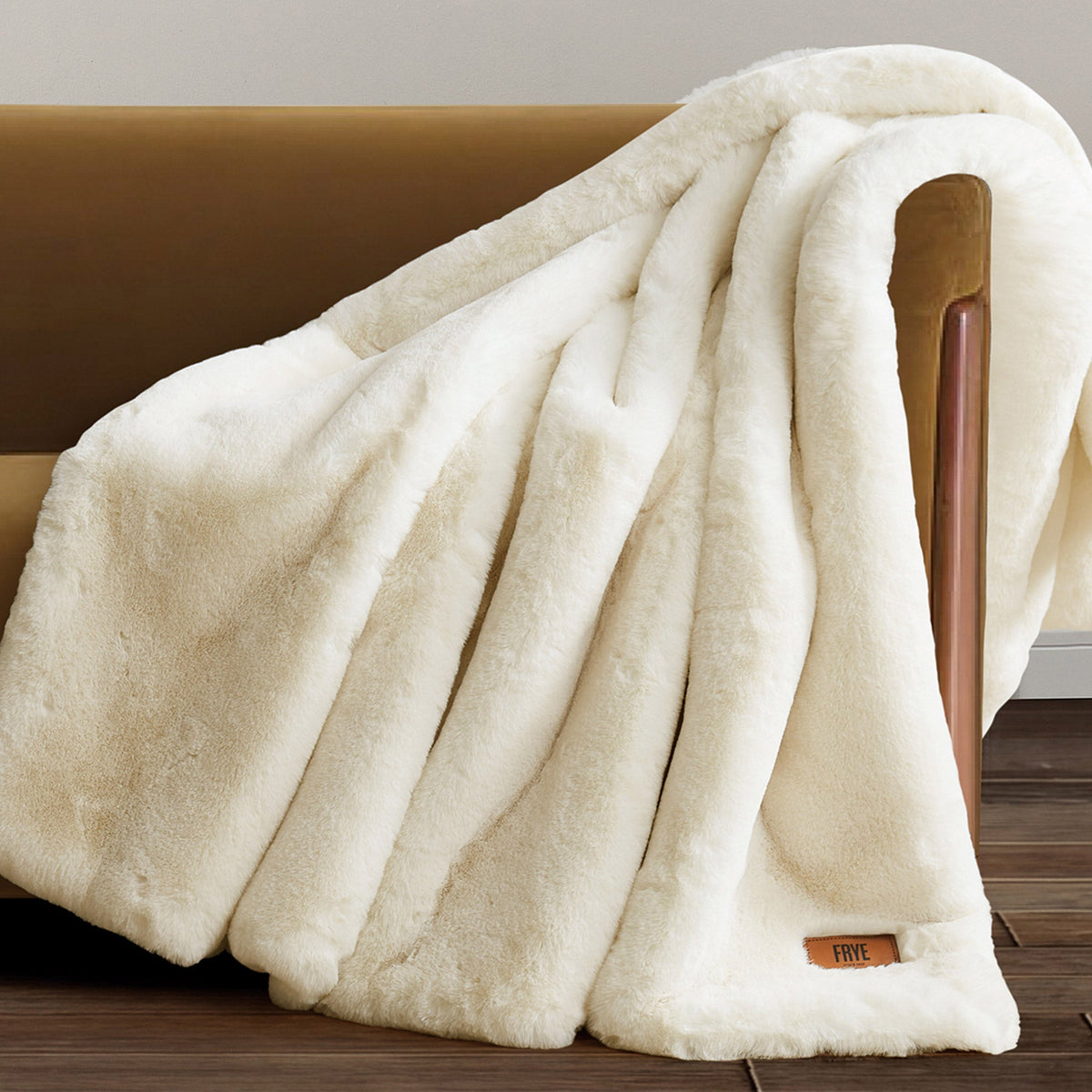 FRYE Luxe Faux Fur Throw