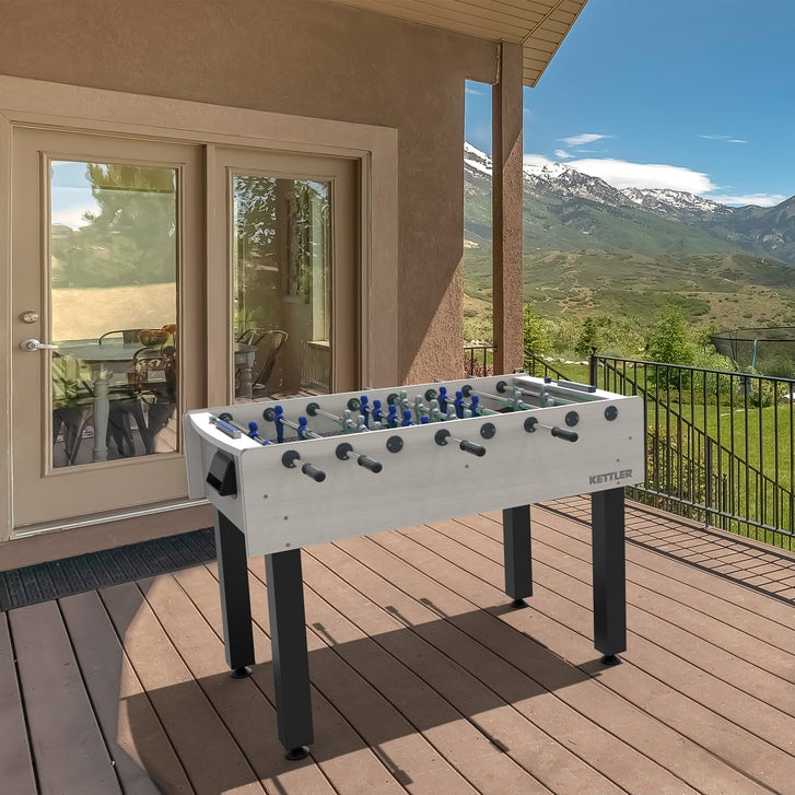 KETTLER Milano Outdoor Foosball Table with Cover, 5 Cork and 5 Resin Balls - image 2