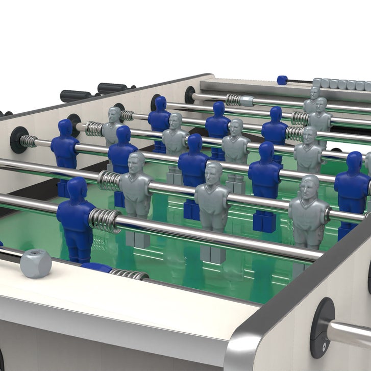 KETTLER Milano Outdoor Foosball Table with Cover, 5 Cork and 5 Resin Balls - image 3