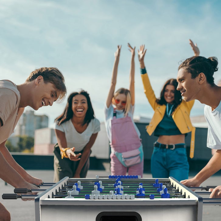 KETTLER Milano Outdoor Foosball Table with Cover, 5 Cork and 5 Resin Balls - image 7