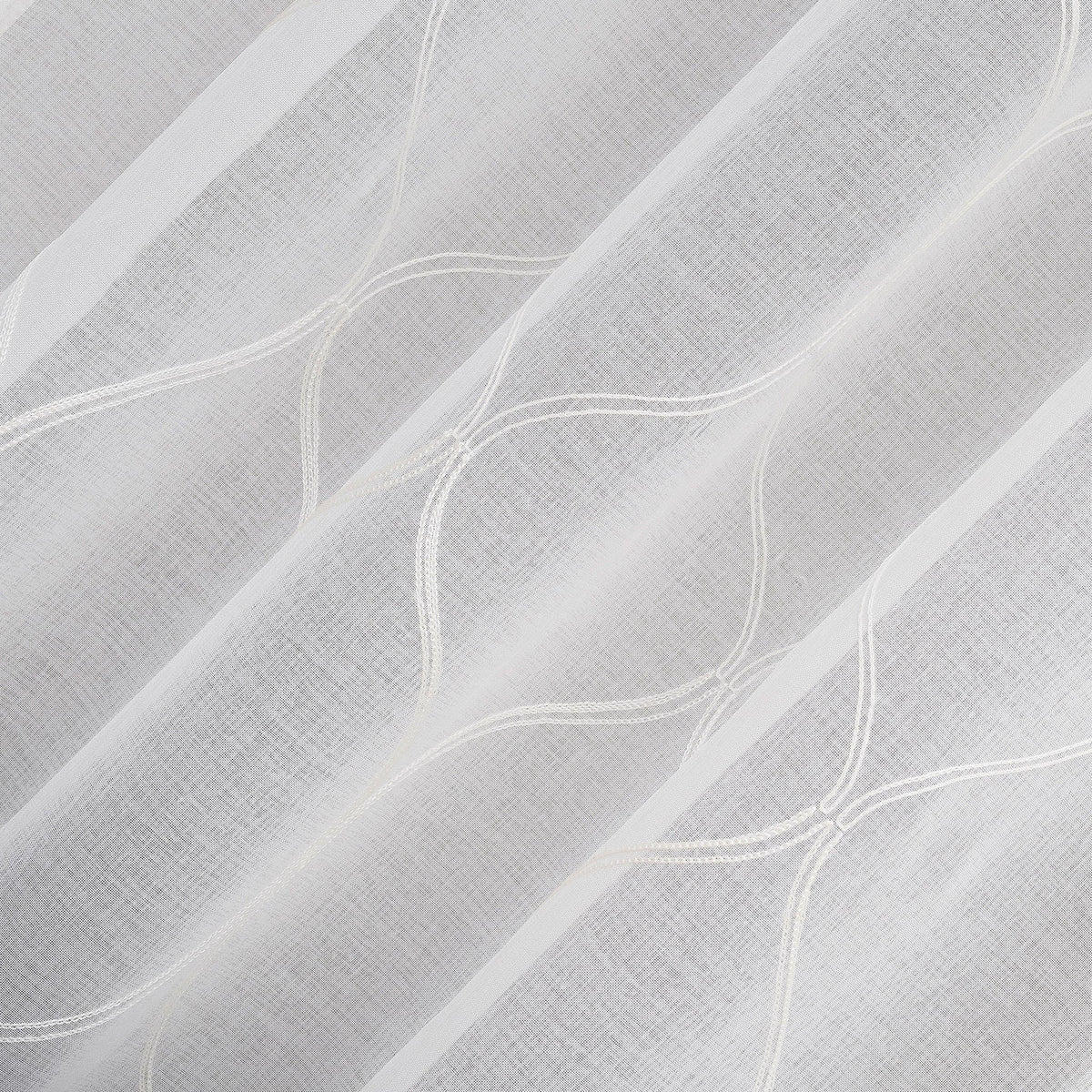 Portside Embroidered Trellis Sheer Curtains, 2-pack