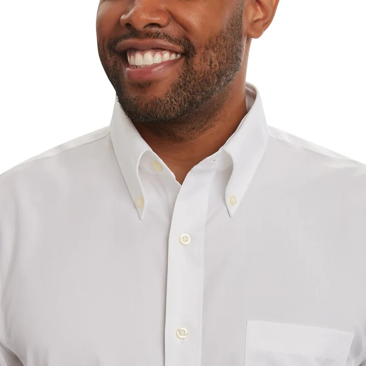 Kirkland Signature Men's Traditional Fit Dress Shirt - Exact Sleeve Length