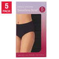 [color:black] Carole Hochman Women's Seamless Brief, 5-pack - Black - image 1