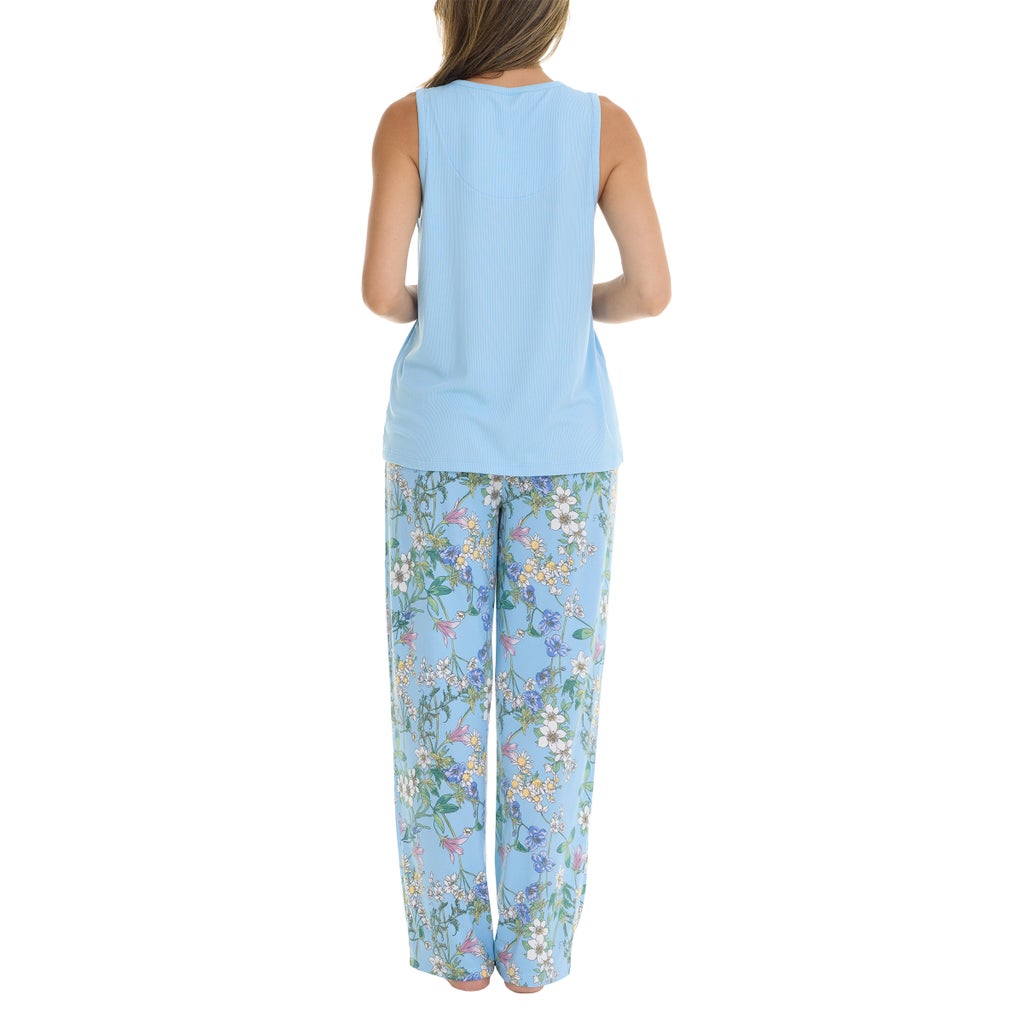 [color:blue] Flora Nikrooz Women's 3-piece PJ Set - Blue - image 6