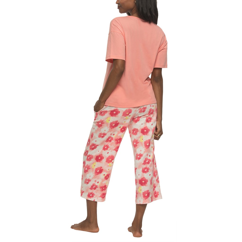 [color:pink] Felina Women's Cotton 4-piece PJ Set - Pink - image 3