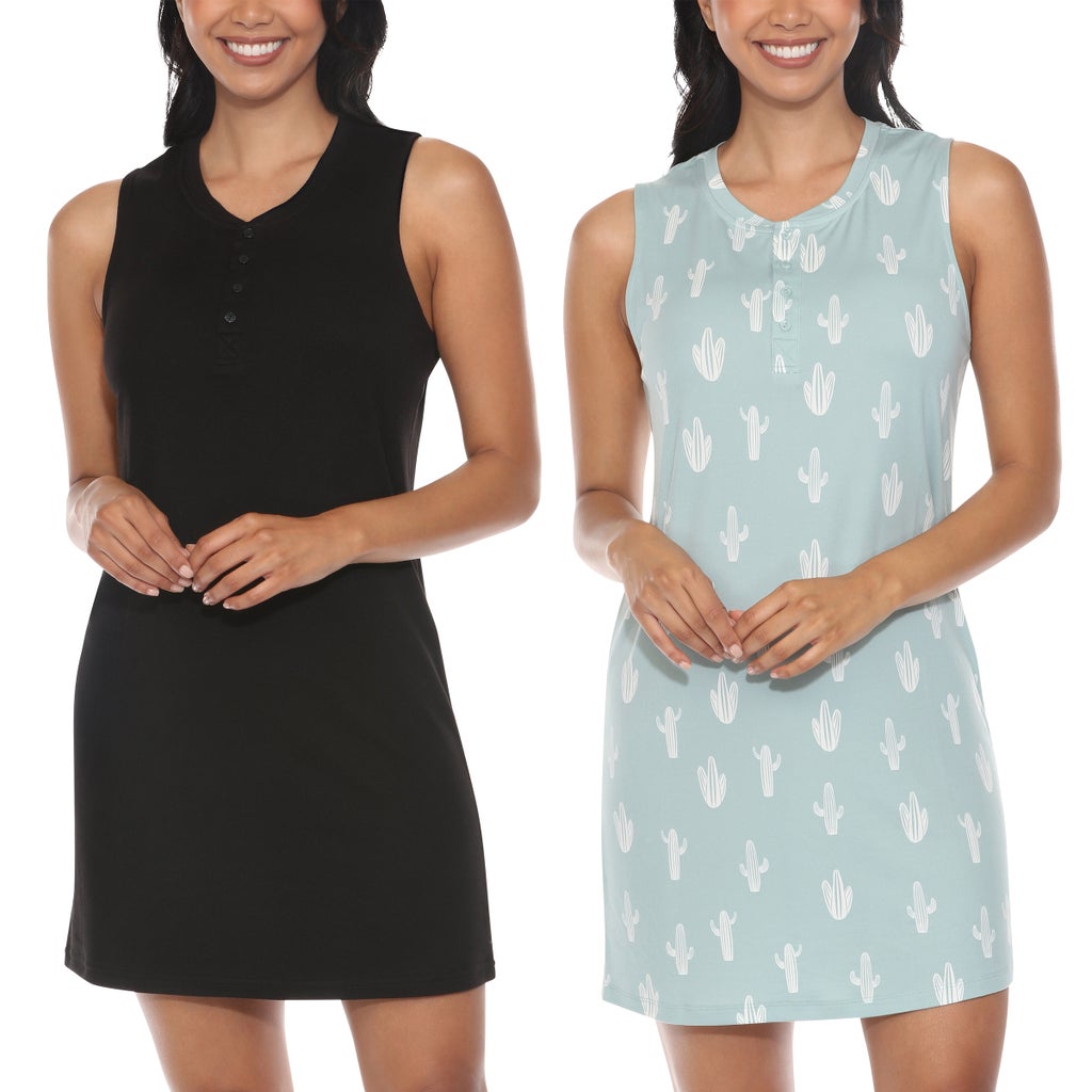 [color:green] Honeydew Women's Sleep Tank Dress, 2-pack - Green - image 7