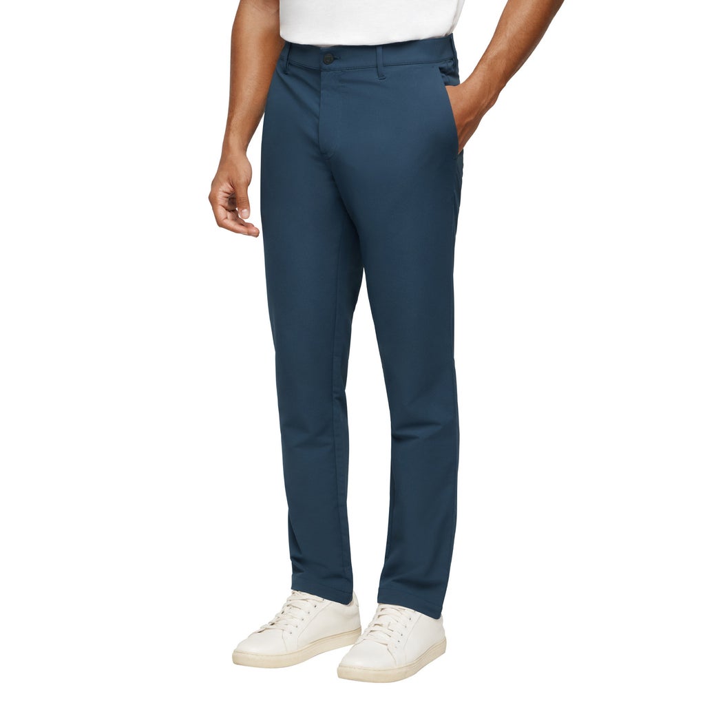 [color:blue] Banana Republic Men's Flat Front Pant - Blue - image 2