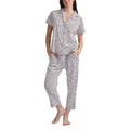 [color:white] Karen Neuburger Women's Notch Collar 2-piece PJ Set - White - image 1