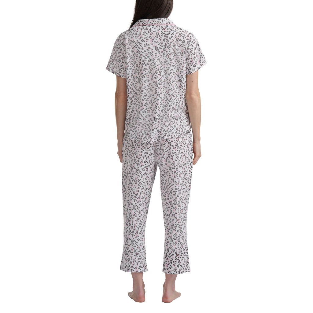 [color:white] Karen Neuburger Women's Notch Collar 2-piece PJ Set - White - image 5