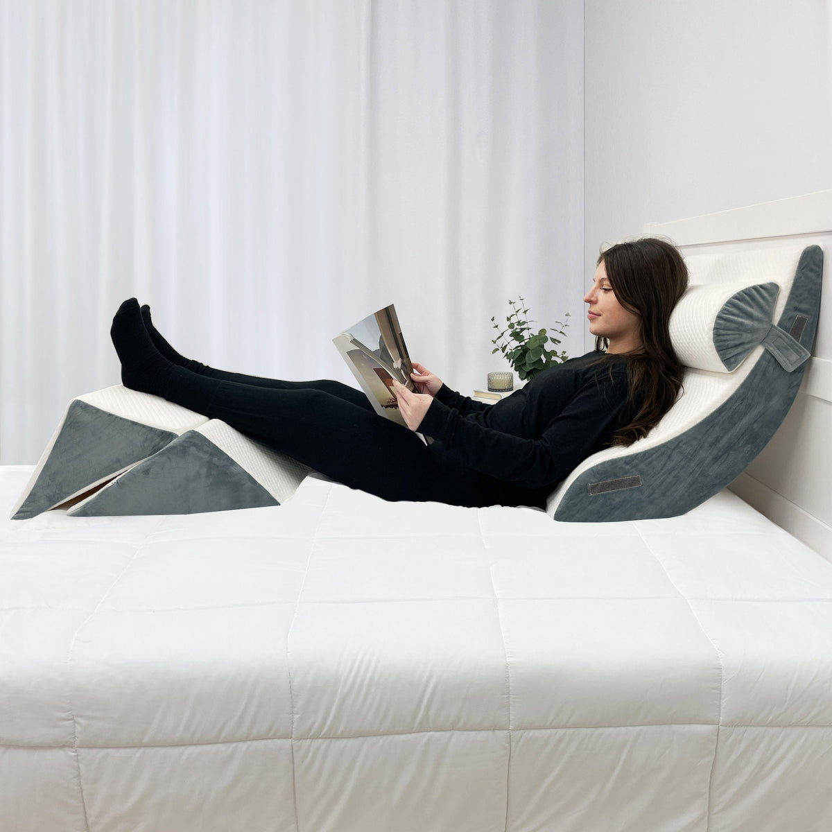 Dream Plush Adjustable Wedge Pillow Set