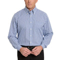 Kirkland Signature Men’s Traditional Fit Dress Shirt, Blue Turquoise Check