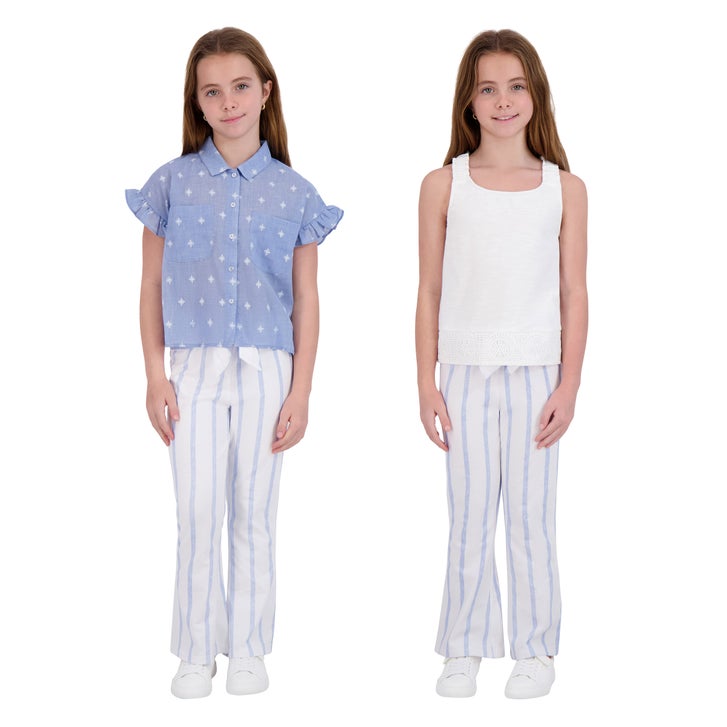 [color:blue] French Connection Youth 3-piece Blue Pant & Tops Set - Blue - image 4