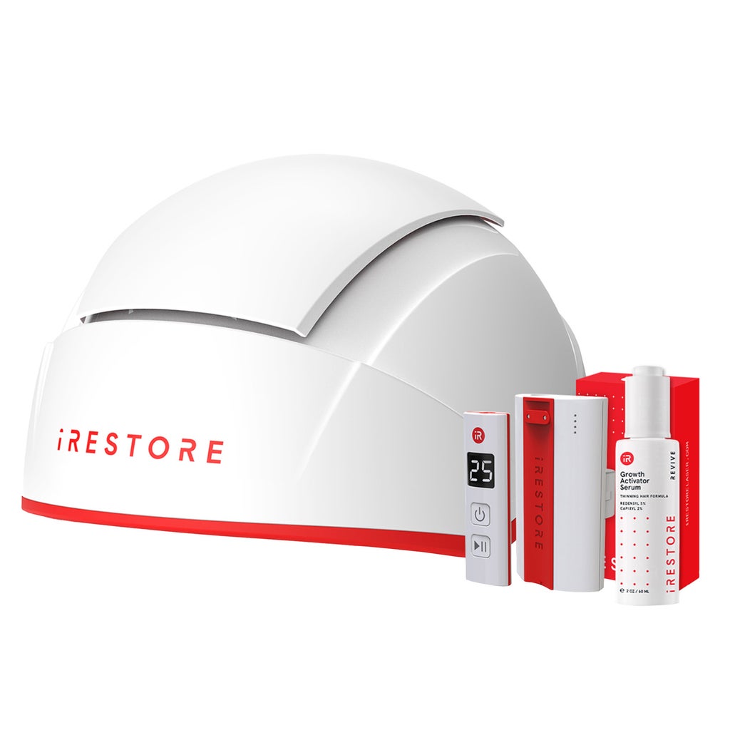 iRestore Professional Red Light Therapy Helmet 282 Laser Hair Growth System plus Anti-Hair Loss Serum - product image