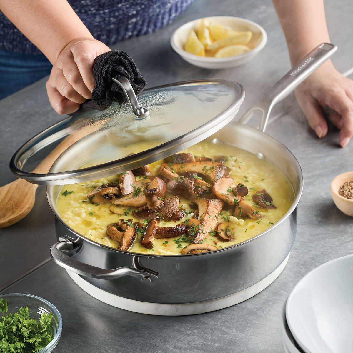 KitchenAid Tri-Ply Clad Stainless Steel 12-piece Cookware Set