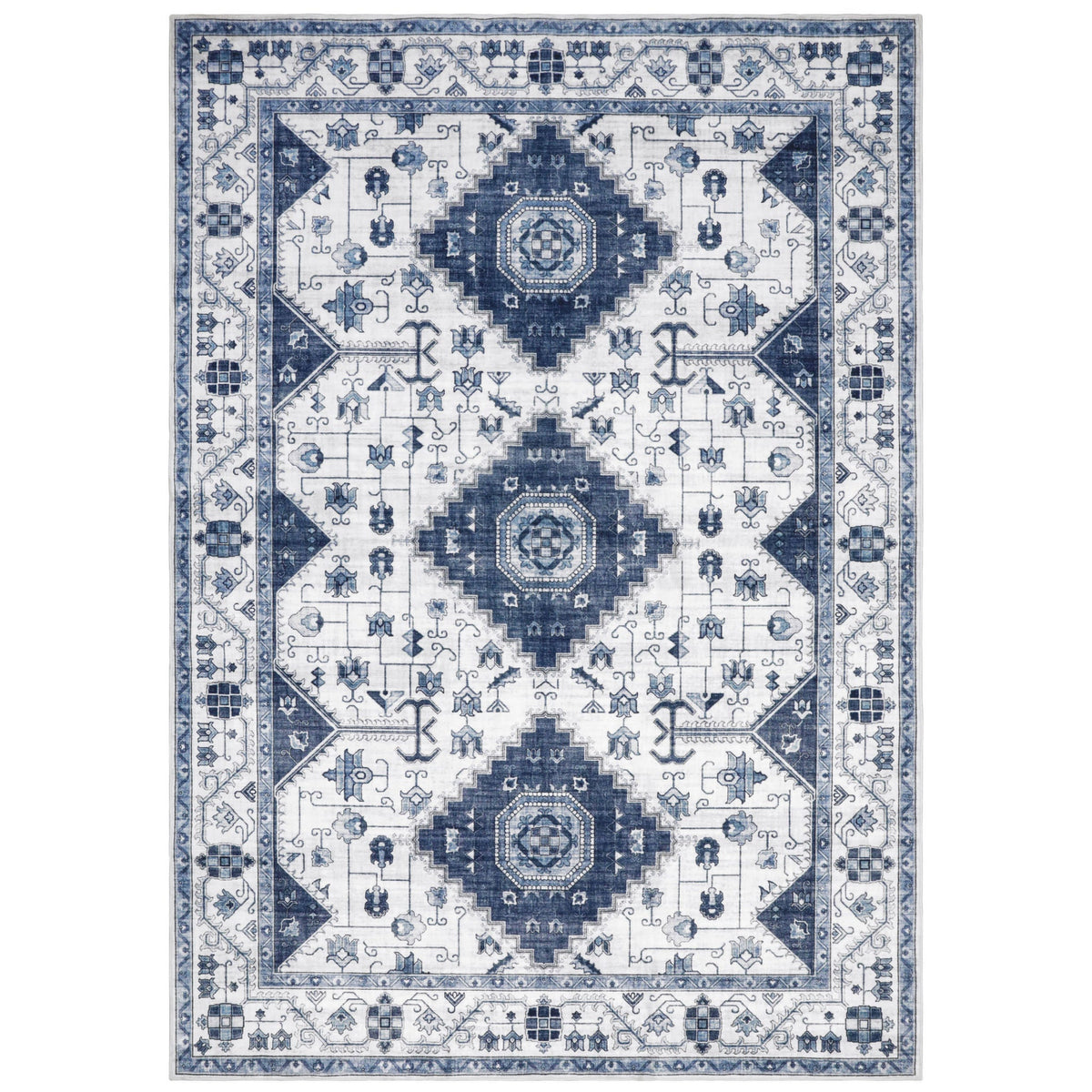 Wyatt & Ash Washable Indoor Area Rug, Cyrus 6'6" x 9'6"