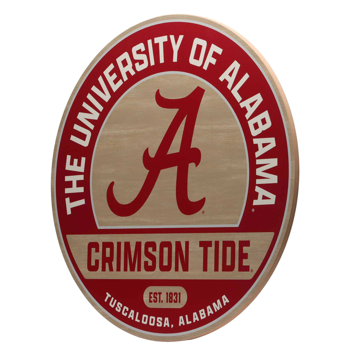 NCAA Wood Round Wall Sign
