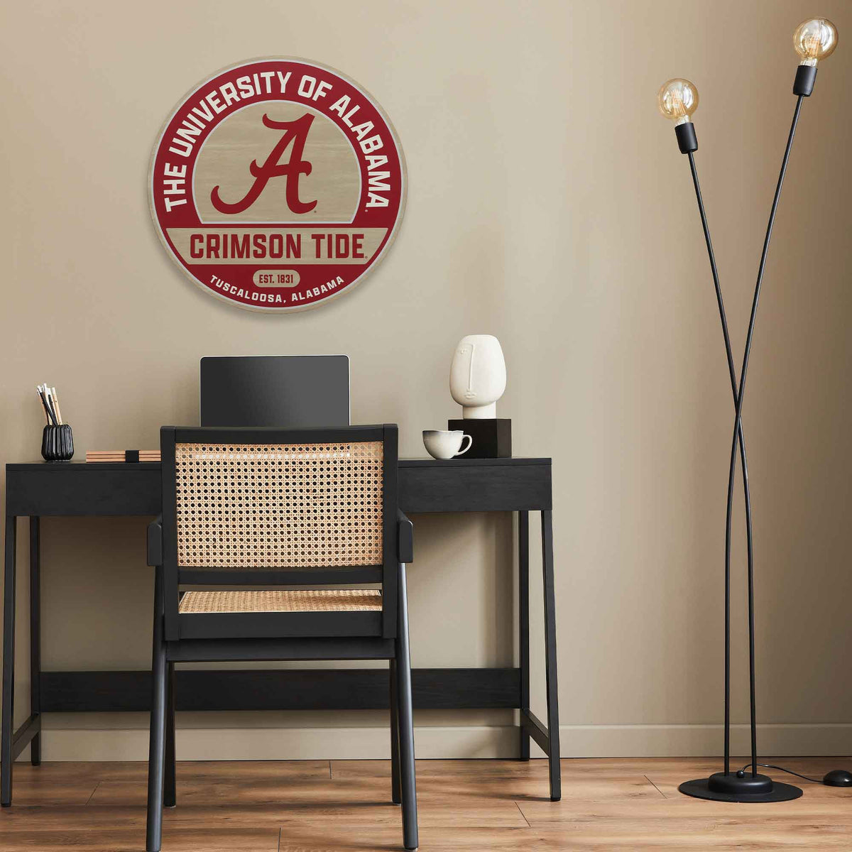 NCAA Wood Round Wall Sign