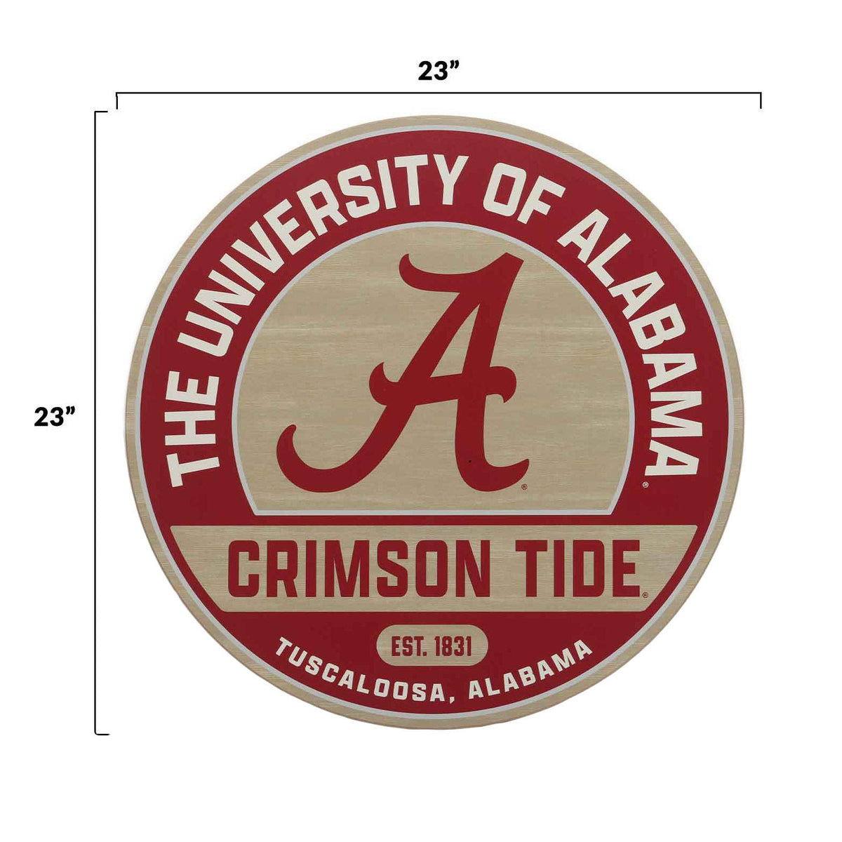 NCAA Wood Round Wall Sign