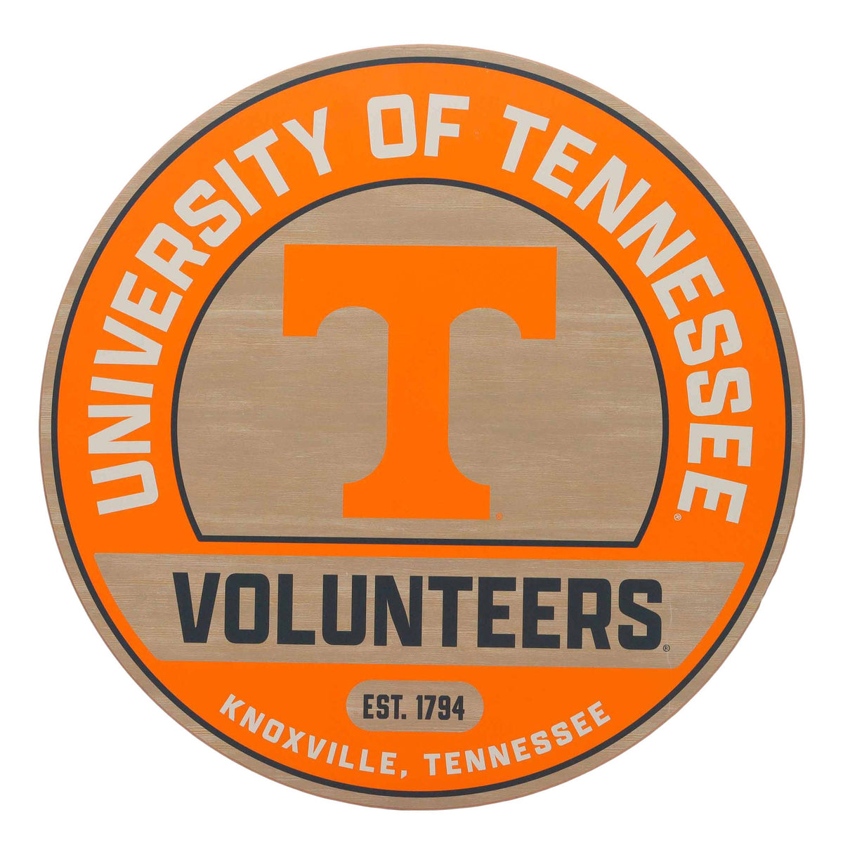 NCAA Wood Round Wall Sign