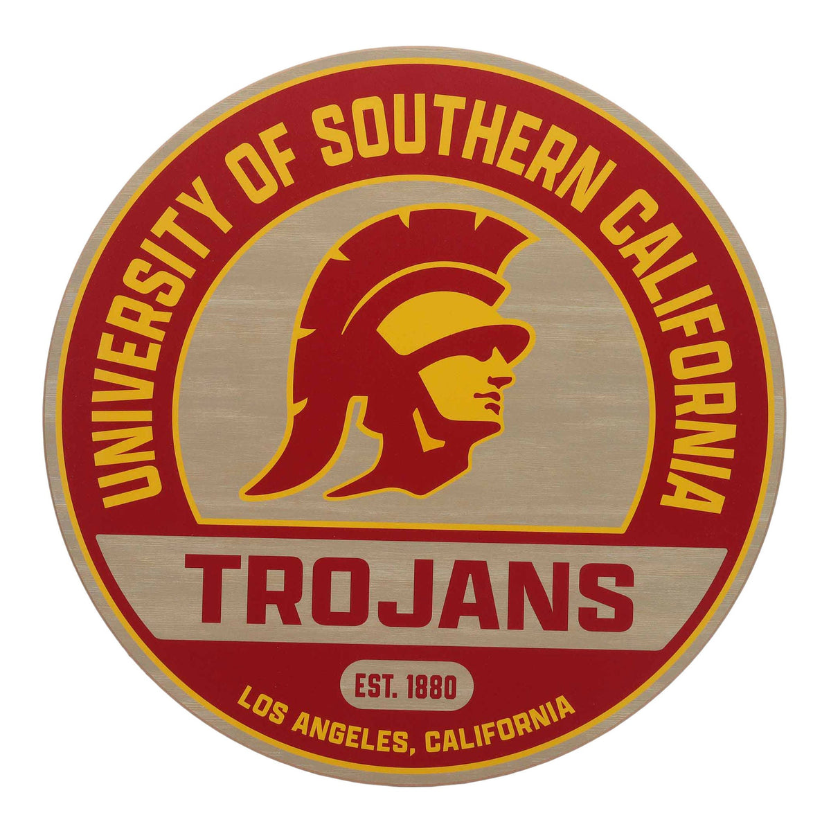 NCAA Wood Round Wall Sign