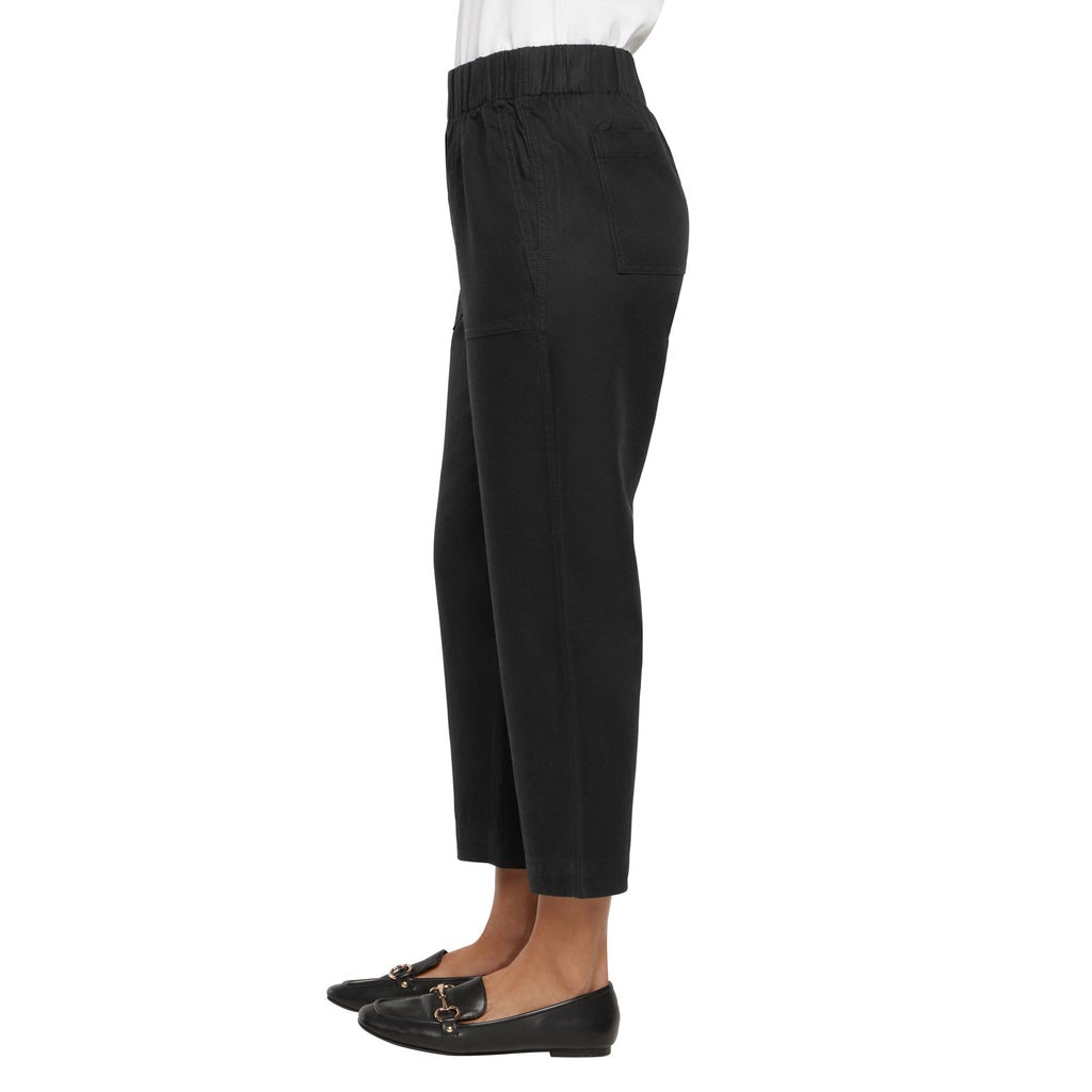[color:black] Banana Republic Women's Tapered Crop Pull-On Pant - Black - image 2