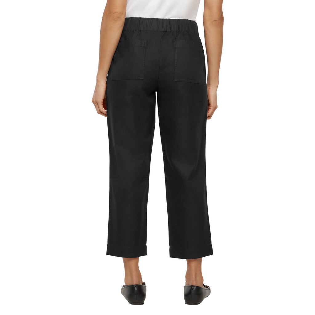 [color:black] Banana Republic Women's Tapered Crop Pull-On Pant - Black - image 11