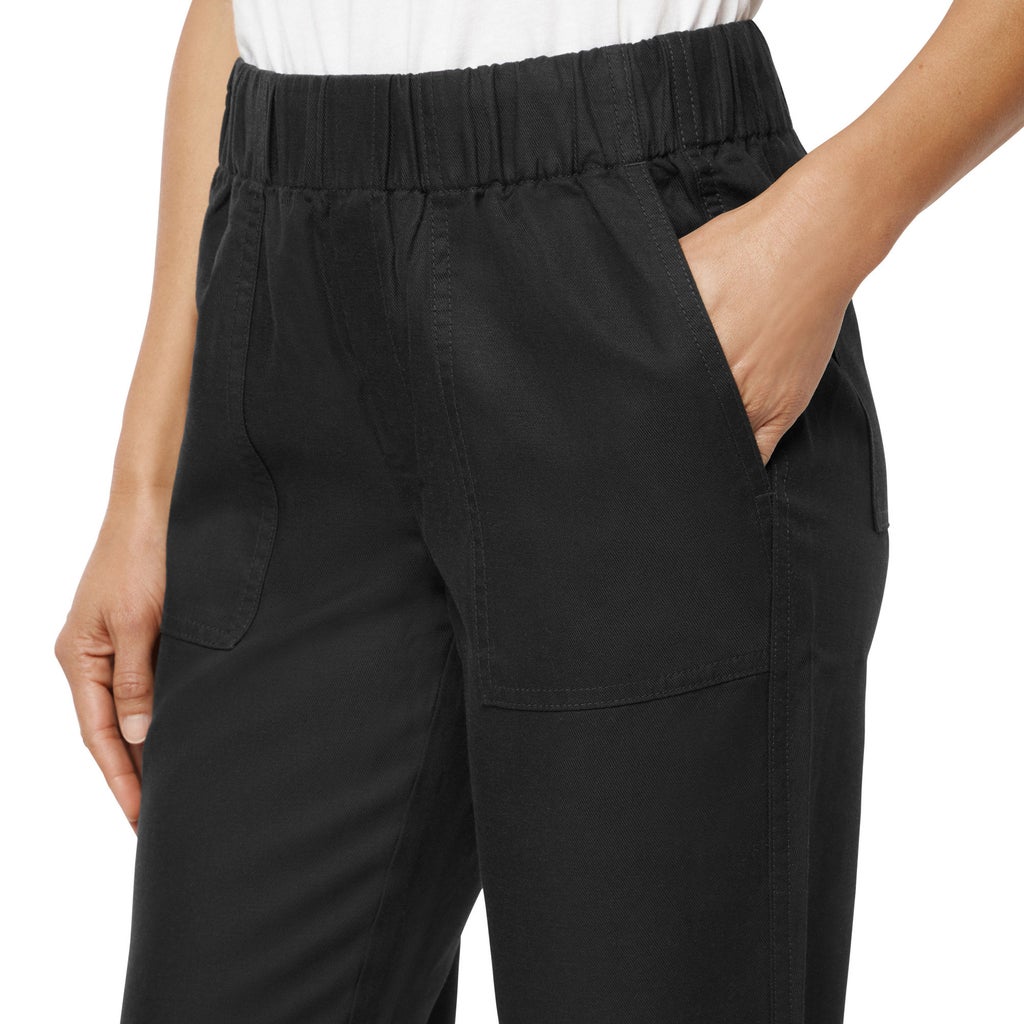 [color:black] Banana Republic Women's Tapered Crop Pull-On Pant - Black - image 4