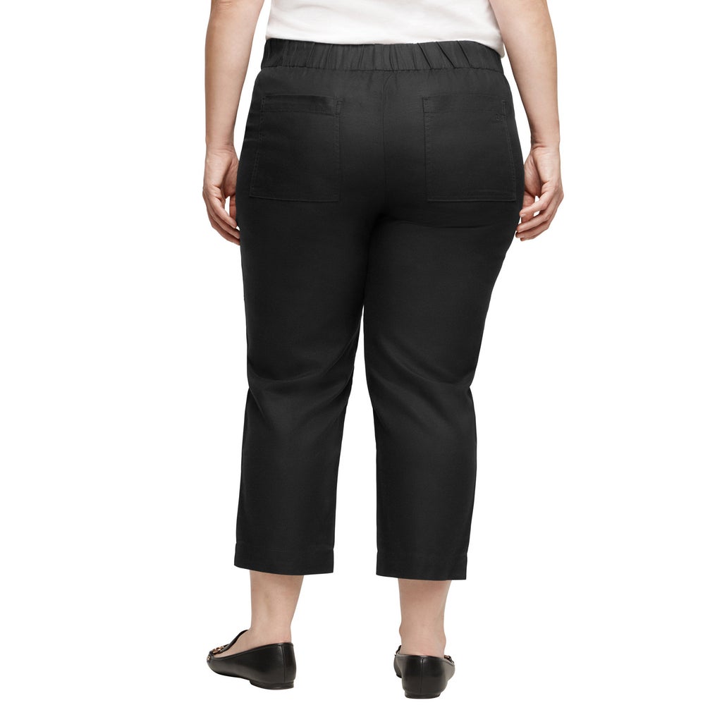 [color:black] Banana Republic Women's Tapered Crop Pull-On Pant - Black - image 7