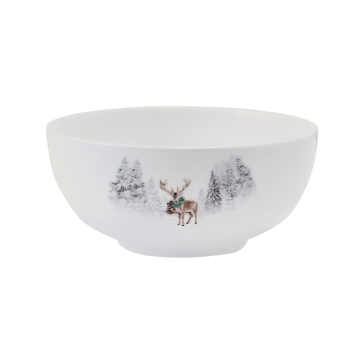 Mikasa Holiday Woodsy Winter 12-piece Bone China Dinnerware Set