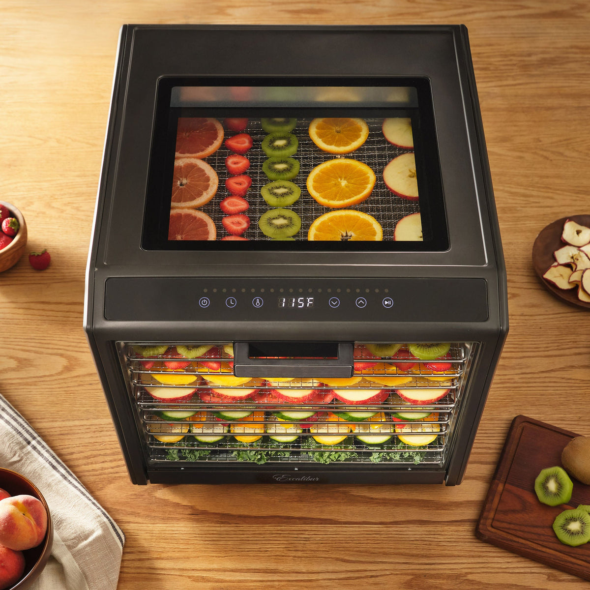 Excalibur 10 Tray Performance Digital Dehydrator Drying Sheet Bundle, Stainless Steel