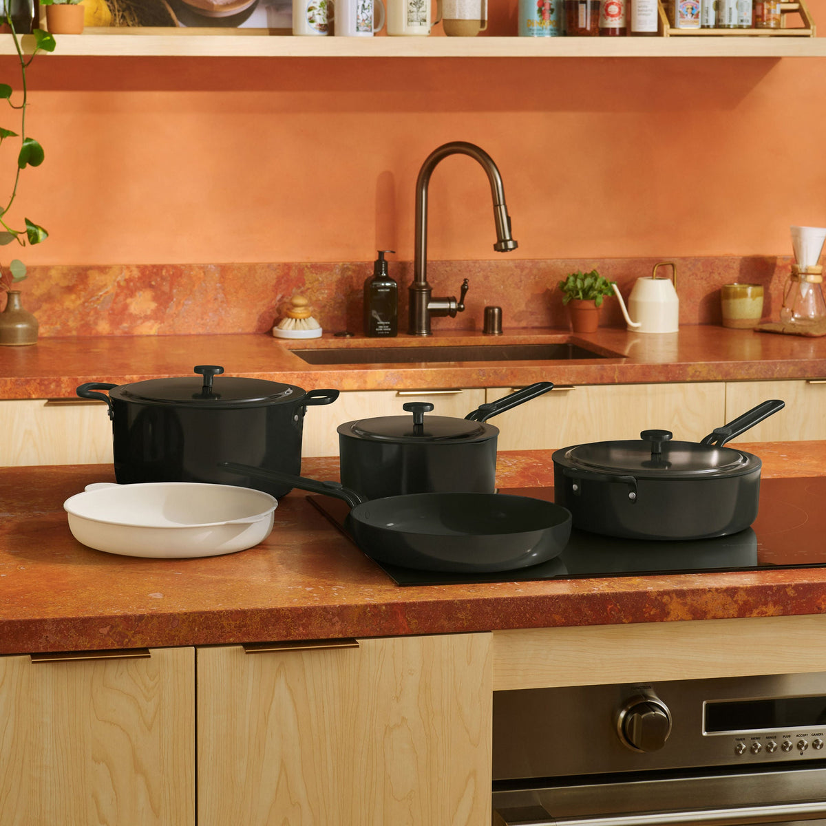 Our Place 8-piece Essentials Ceramic Nonstick Cookware Set
