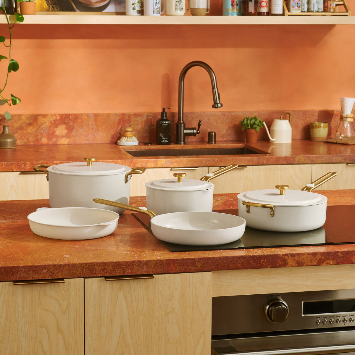 Our Place 8-piece Essentials Ceramic Nonstick Cookware Set