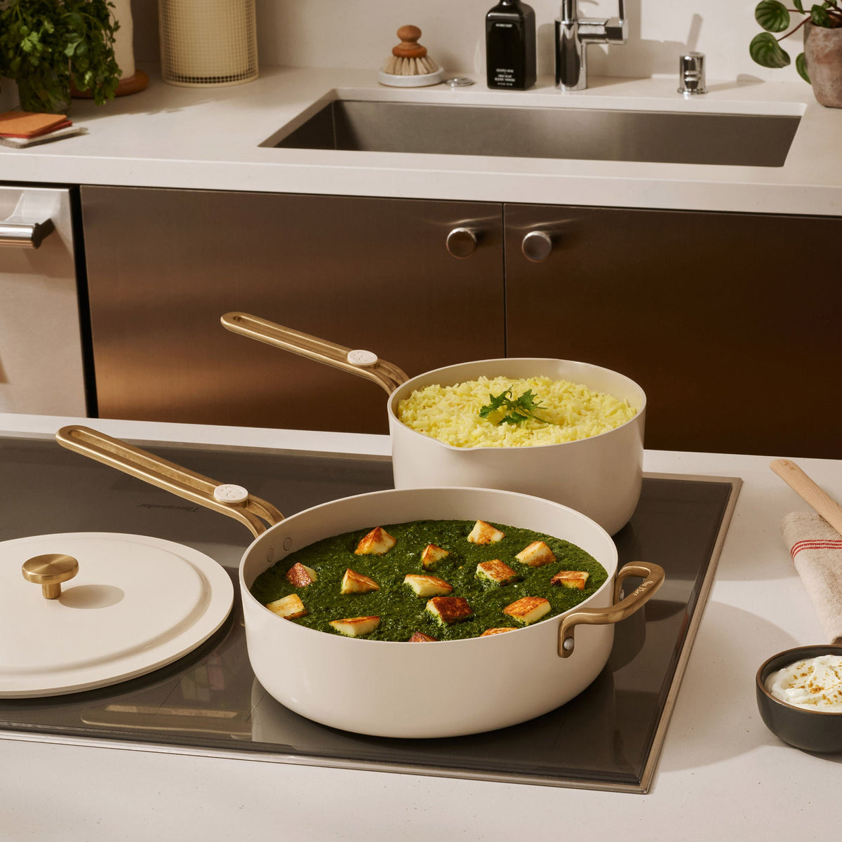 Our Place 8-piece Essentials Ceramic Nonstick Cookware Set
