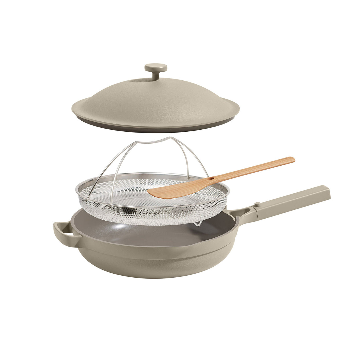 Our Place 4-piece Ceramic Nonstick 12.5” Family Sized Always Pan with Steamer