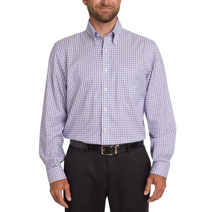 Kirkland Signature Men’s Traditional Fit Dress Shirt, Violet - image 1