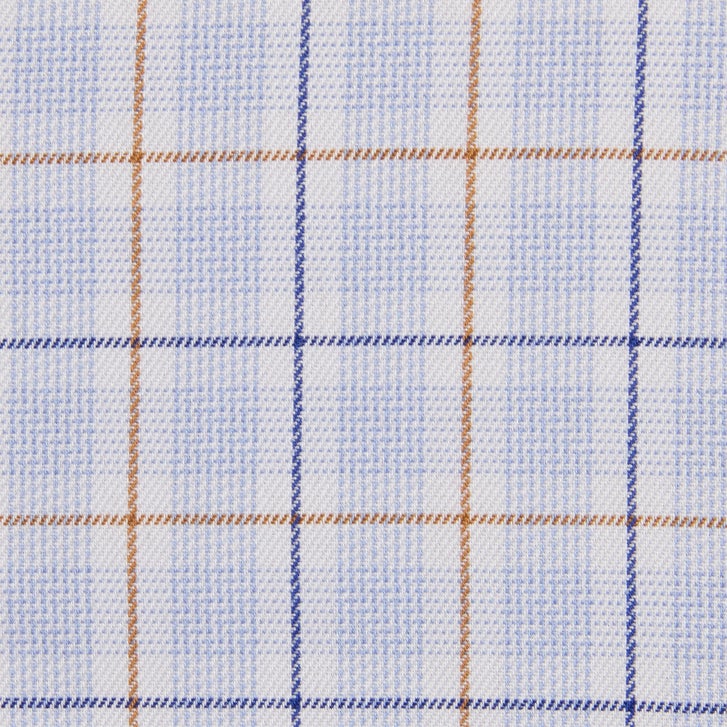 Kirkland Signature Men’s Traditional Fit Dress Shirt, Blue Brown - image 5