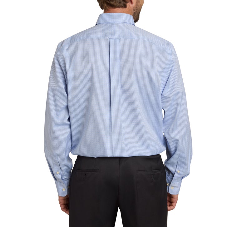 Kirkland Signature Men’s Traditional Fit Dress Shirt, Blue - image 2