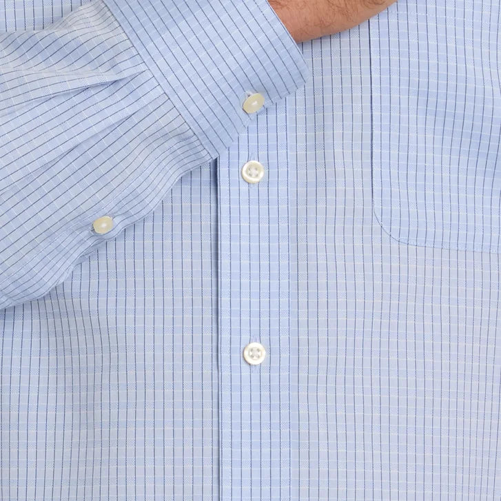 Kirkland Signature Men’s Traditional Fit Dress Shirt, Blue - image 4