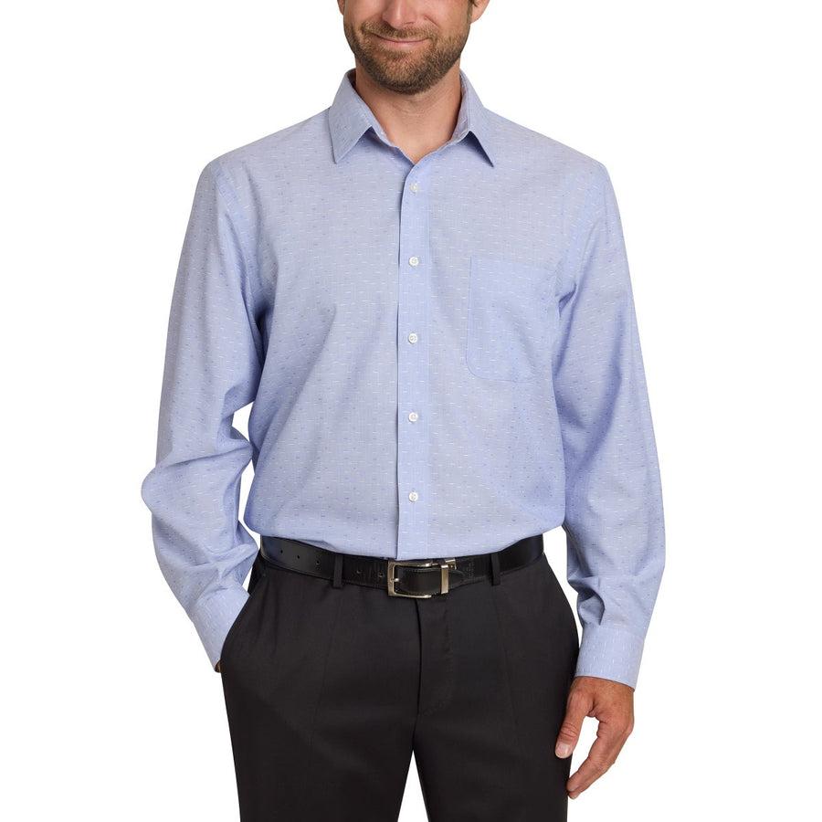 Kirkland Signature Men’s Traditional Fit Dress Shirt, Blue