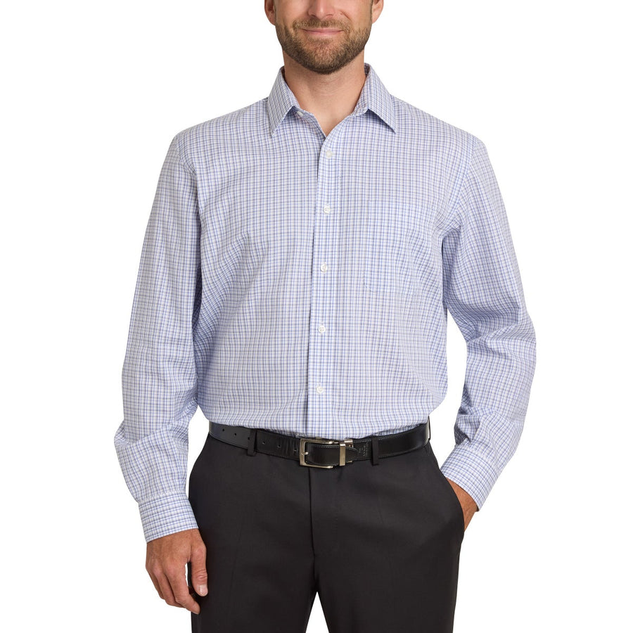 Kirkland Signature Men’s Traditional Fit Dress Shirt, Blue Dobby