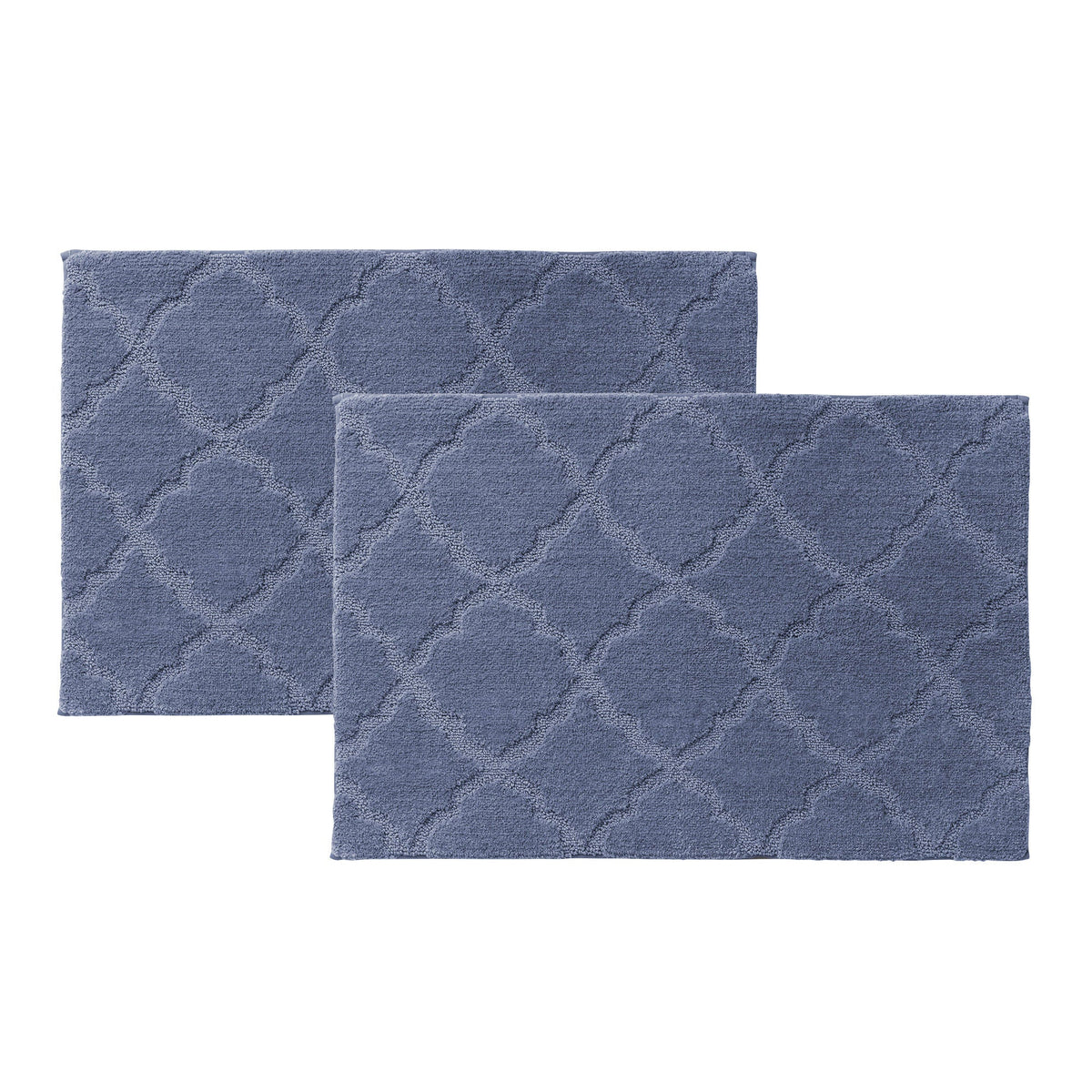 Charisma Drylon Trellis Bath Rugs, 2-pack
