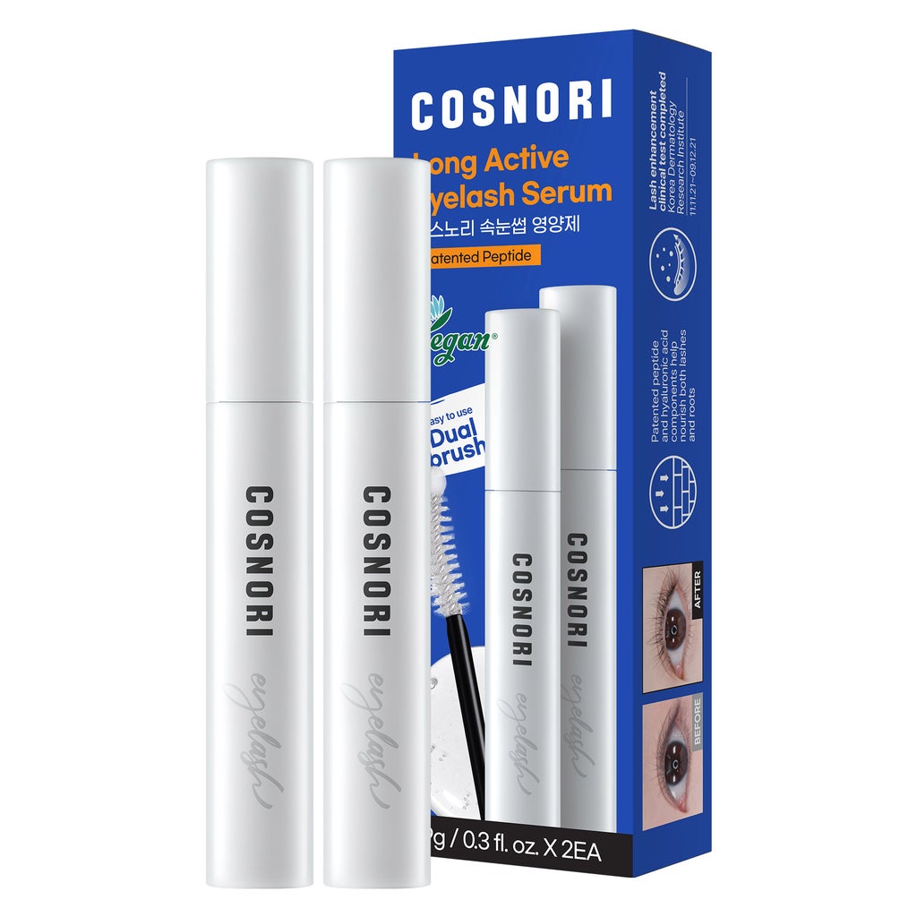 COSNORI Long Active Eyelash Serum, 0.31 fl oz, 2-pack - product image