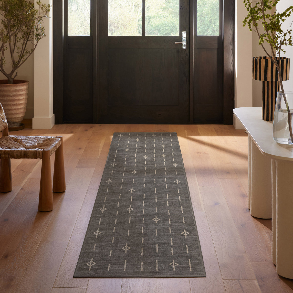 Ruggable Flatwoven Washable Alina Runner Rug, 2'6" x 7'