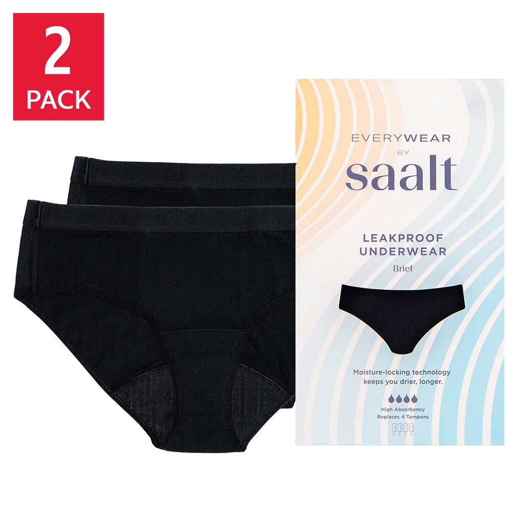 EveryWear by Saalt Women's Leakproof Underwear, 2-pack - image 2