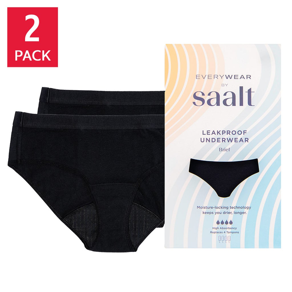 EveryWear by Saalt Women's Leakproof Underwear, 2-pack - product image