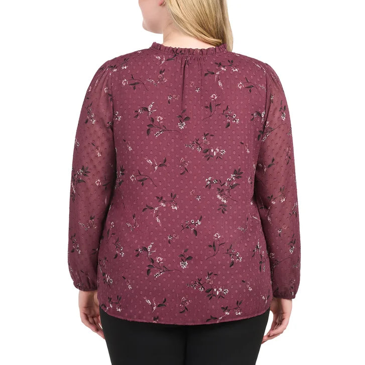 Hilary Radley Women's Long Sleeve Blouse