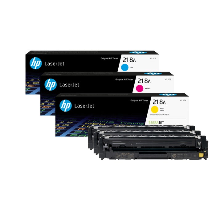 HP 218A Cyan/Yellow/Magenta Tri-Pack LaserJet Toner Cartridge – image 2