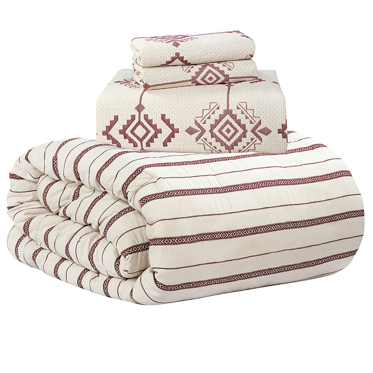 Heritage Threads 4-Piece Coverlet Set with Comforter